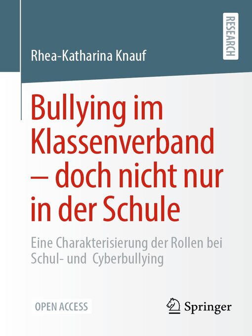 Title details for Bullying im Klassenverband – doch nicht nur in der Schule by Rhea-Katharina Knauf - Available